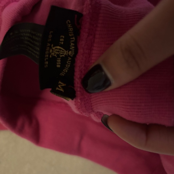 Christian Audigier Ed hardy velour mini shorts - Picture 3 of 3